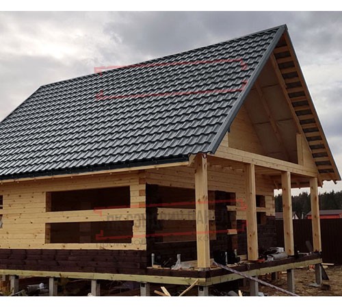 Металлочерепица Квинта плюс RR23 GreenCoat Pural Matt-0.5