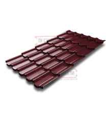 Металлочерепица Квинта плюс 3D RAL3005 Atlas-0,5
