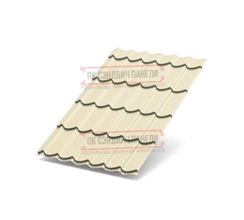 Металлочерепица Ламонтерра XL RAL1015 Полиэстер-0.45