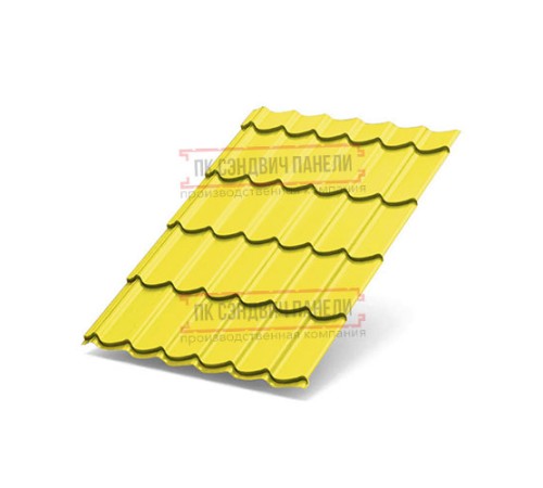 Металлочерепица Макси RAL1018 Norman-0.5