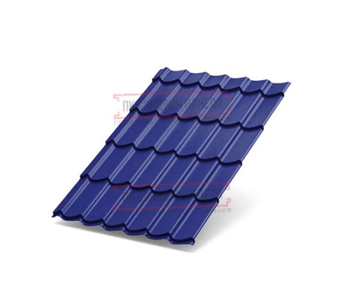 Металлочерепица Макси RAL5002 Полиэстер-0.5