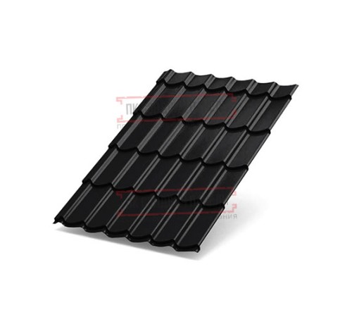 Металлочерепица Макси RAL9005 Viking E-0.5