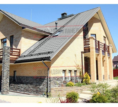 Металлочерепица Ламонтерра XL RAL9006 Полиэстер-0.5