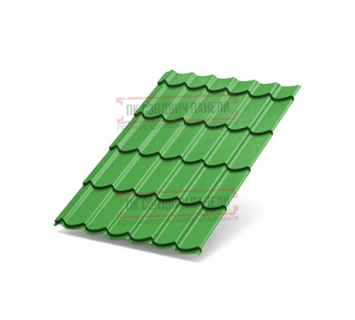 Металлочерепица Ламонтерра XL RAL6018 Norman-0.5