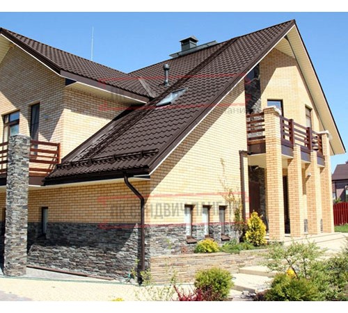 Металлочерепица Ламонтерра XL RAL8017 Полиэстер-0.5