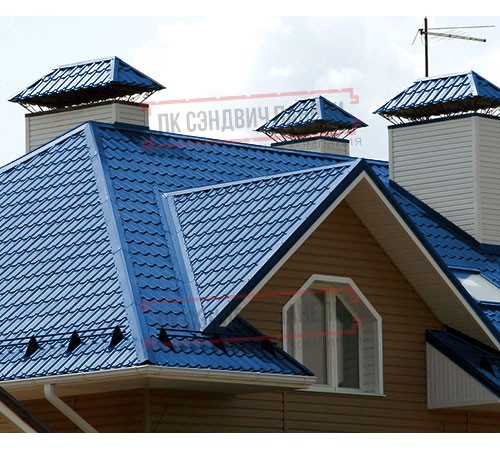 Металлочерепица Макси RAL5005 Призма-0.5