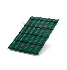 Металлочерепица Ламонтерра XL RAL6005 Полиэстер-0.45