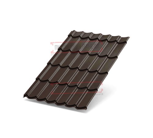 Металлочерепица Макси RAL8017 Призма-0.5