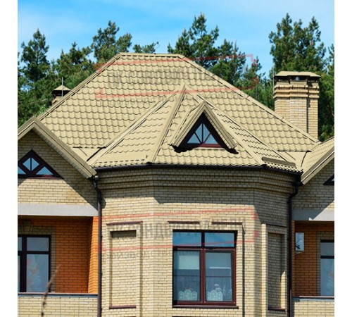 Металлочерепица Модерн RAL1014 Полиэстер-0,4