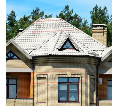 Металлочерепица Модерн RAL9003 Полиэстер-0,4