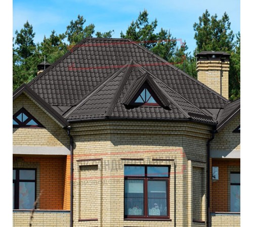 Металлочерепица Модерн RR32 Полиэстер-0,45