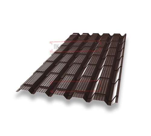 Металлочерепица Монкатта RAL8017 Satin-0,5