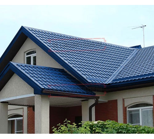 Металлочерепица Монкатта RAL5005 Полиэстер-0,45