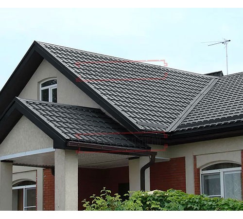 Металлочерепица Монкатта RAL7016 Quarzit Pro Matt-0,5