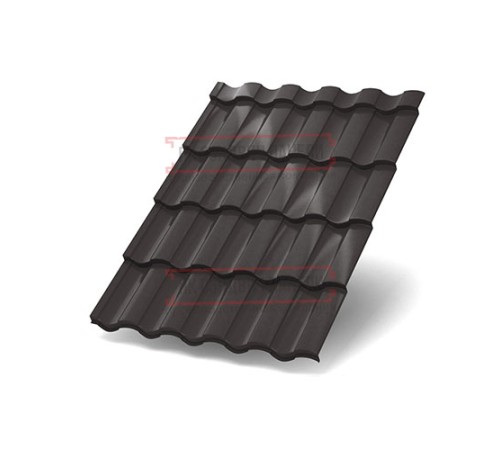 Металлочерепица Монтекристо-X RR32 Norman-0.5