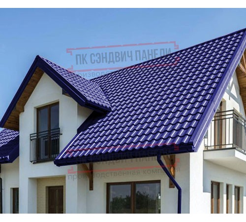 Металлочерепица Монтекристо-SL RAL5002 Norman-0.5