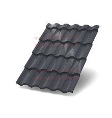 Металлочерепица Монтекристо-XL RAL7024 PURMAN-0.5