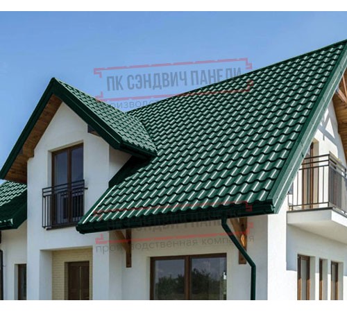 Металлочерепица Монтекристо-SL RAL6005 Norman-0.5