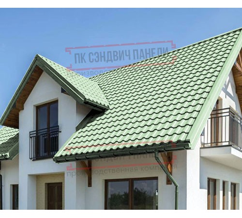 Металлочерепица Монтекристо-SL RAL6019 Norman-0.5