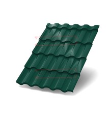 Металлочерепица Монтекристо-SL RAL6005 Norman-0.5