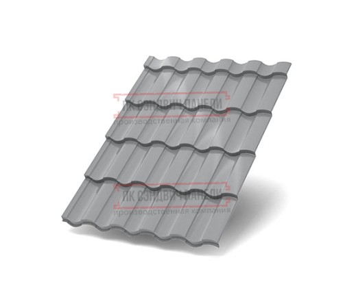 Металлочерепица Монтекристо-S RAL7004 Norman-0.5