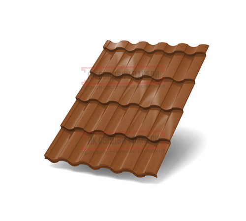 Металлочерепица Монтекристо-S Argillite PURMAN-0.5