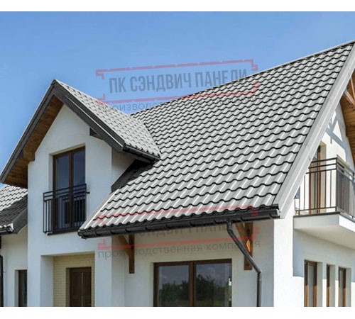 Металлочерепица Монтекристо-X RAL9006 Norman-0.5