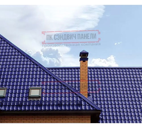 Металлочерепица Ламонтерра RAL5002 Norman-0.5