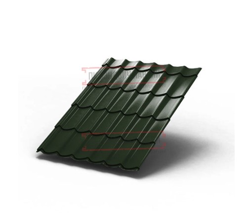 Металлочерепица Ламонтерра RAL6007 Viking E-0.5