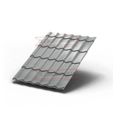 Металлочерепица Ламонтерра RAL9006 Полиэстер-0.5