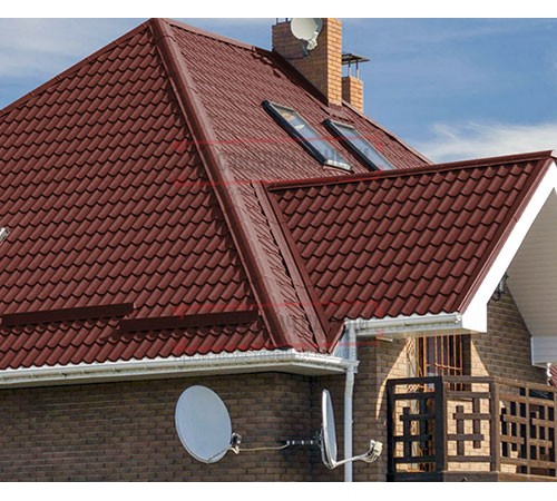 Металлочерепица Монтеррей RAL3009 Полиэстер-0.5