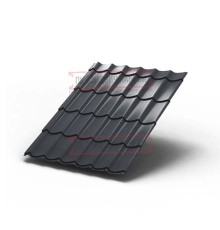 Металлочерепица Ламонтерра RAL7024 Viking-0.45