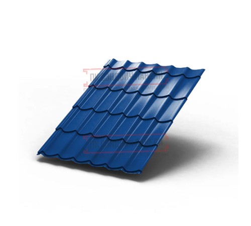 Металлочерепица Ламонтерра RAL5005 Полиэстер-0.4