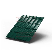 Металлочерепица Ламонтерра RAL6005 Полиэстер-0.45