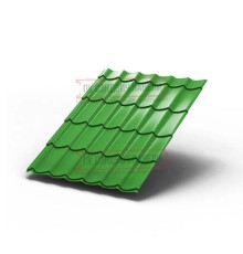 Металлочерепица Монтеррей RAL6018 Полиэстер-0.5