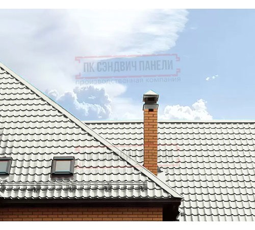 Металлочерепица Ламонтерра RAL9003 Norman-0.5