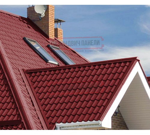 Металлочерепица Монтеррей RAL3011 Полиэстер-0.4