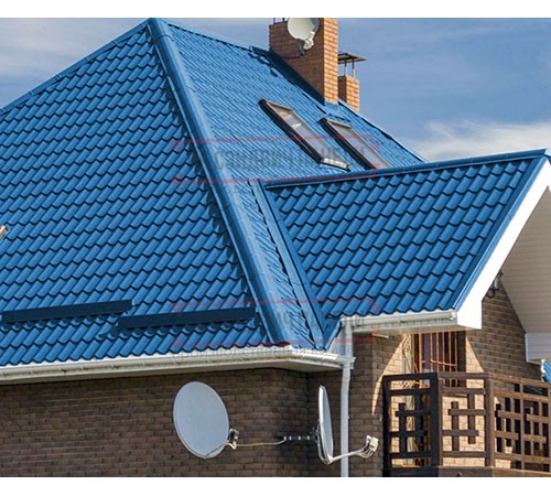 Металлочерепица Монтеррей RAL5015 Полиэстер-0.5