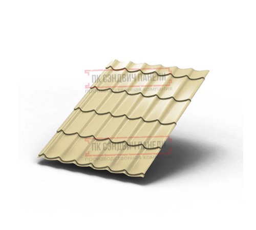 Металлочерепица Монтеррей RAL1014 Norman-0.5