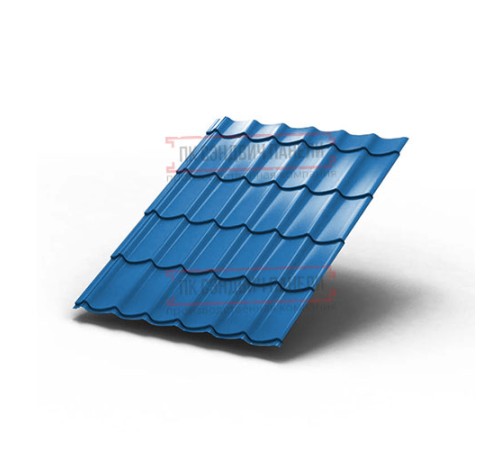 Металлочерепица Ламонтерра RAL5015 Полиэстер-0.5