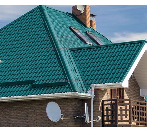 Металлочерепица Монтеррей RAL5021 Полиэстер-0.4