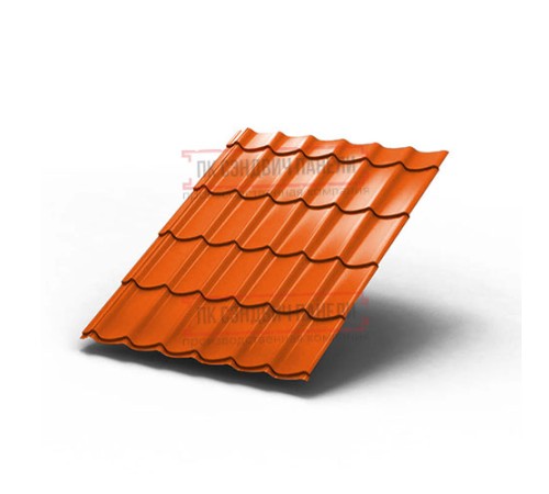 Металлочерепица Ламонтерра RAL2004 Полиэстер-0.45