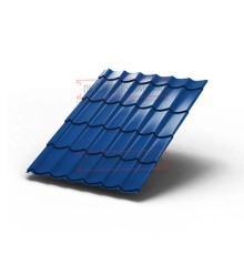 Металлочерепица Монтеррей RAL5005 PURMAN-0.5