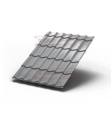 Металлочерепица Ламонтерра RAL7004 Полиэстер-0.5