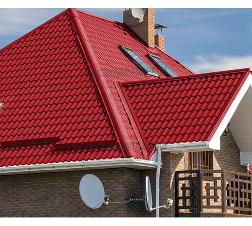 Металлочерепица Монтеррей RAL3020 Полиэстер-0.5