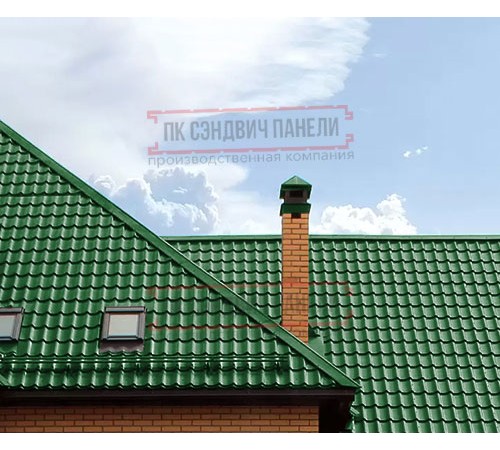 Металлочерепица Ламонтерра RAL6002 Полиэстер-0.45