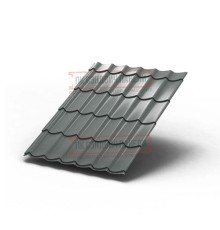 Металлочерепица Ламонтерра RAL7005 Полиэстер-0.45