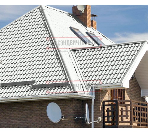 Металлочерепица Монтеррей RAL9003 Полиэстер-0.5