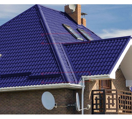 Металлочерепица Монтеррей RAL5002 Полиэстер-0.45