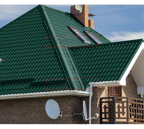 Металлочерепица Монтеррей RAL6005 Полиэстер-0.4